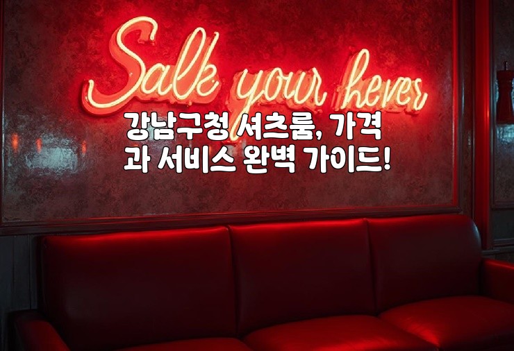 강남구청 셔츠룸, 가격과 서비스 완벽 가이드!